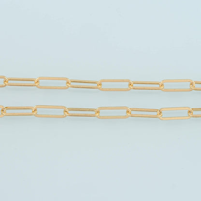 18K Gold Filled Oval Oval Chain 15 mm, 3.28 ft for Jewelry Making