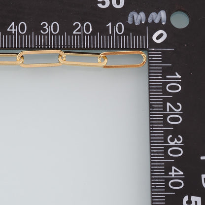 18K Gold Filled Oval Oval Chain 15 mm, 3.28 ft for Jewelry Making