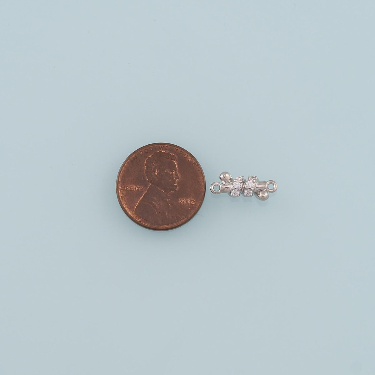 18K Gold Filled Hand CZ Charm Pendant for Jewelry Making