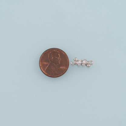 18K Gold Filled Hand CZ Charm Pendant for Jewelry Making