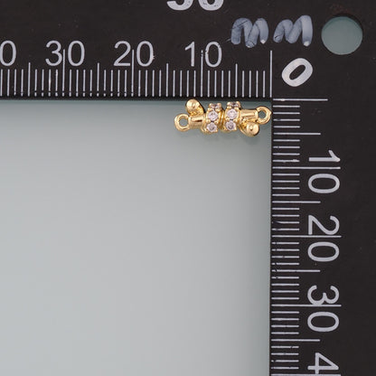 18K Gold Filled Hand CZ Charm Pendant for Jewelry Making