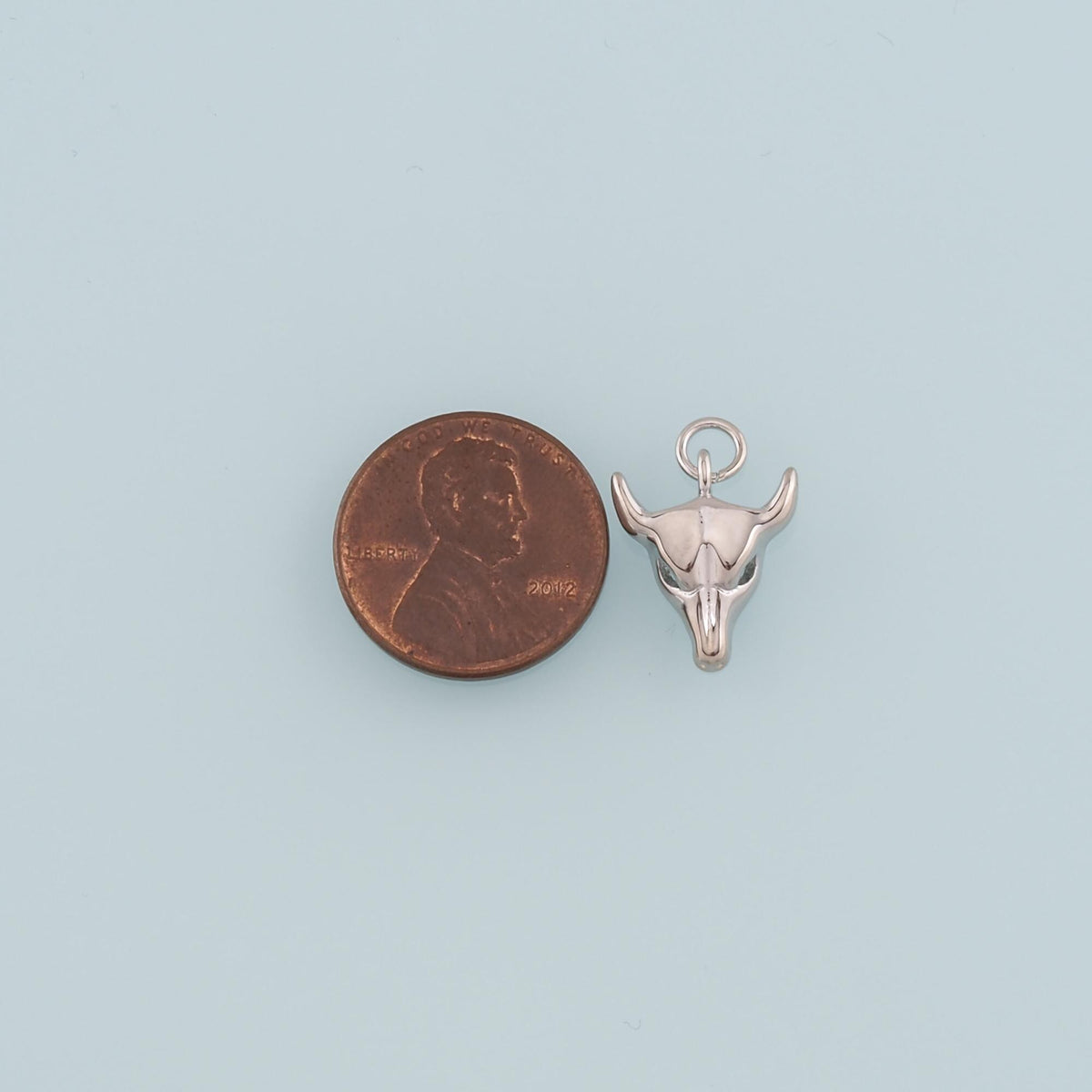 Gold Ox Charms,18K Gold Filled Bull Head Pendant,Bull Charm Bracelet Necklace for DIY Jewelry Making Supply