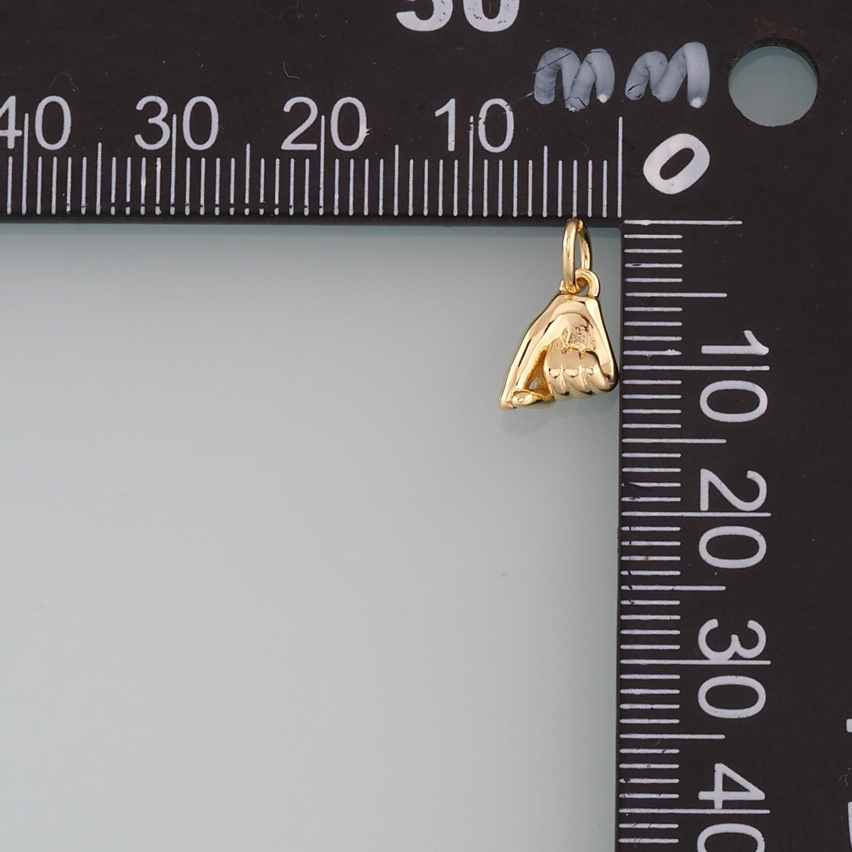 18K Gold Filled Hand Charm Pendant for Jewelry Making