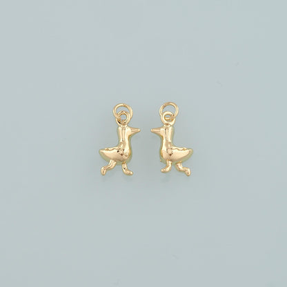 18K Gold Filled Charm Pendant for Jewelry Making