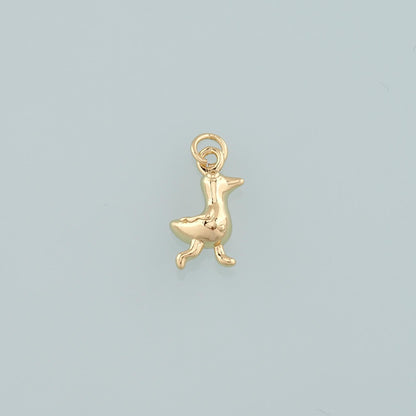 18K Gold Filled Charm Pendant for Jewelry Making