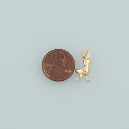 18K Gold Filled Charm Pendant for Jewelry Making