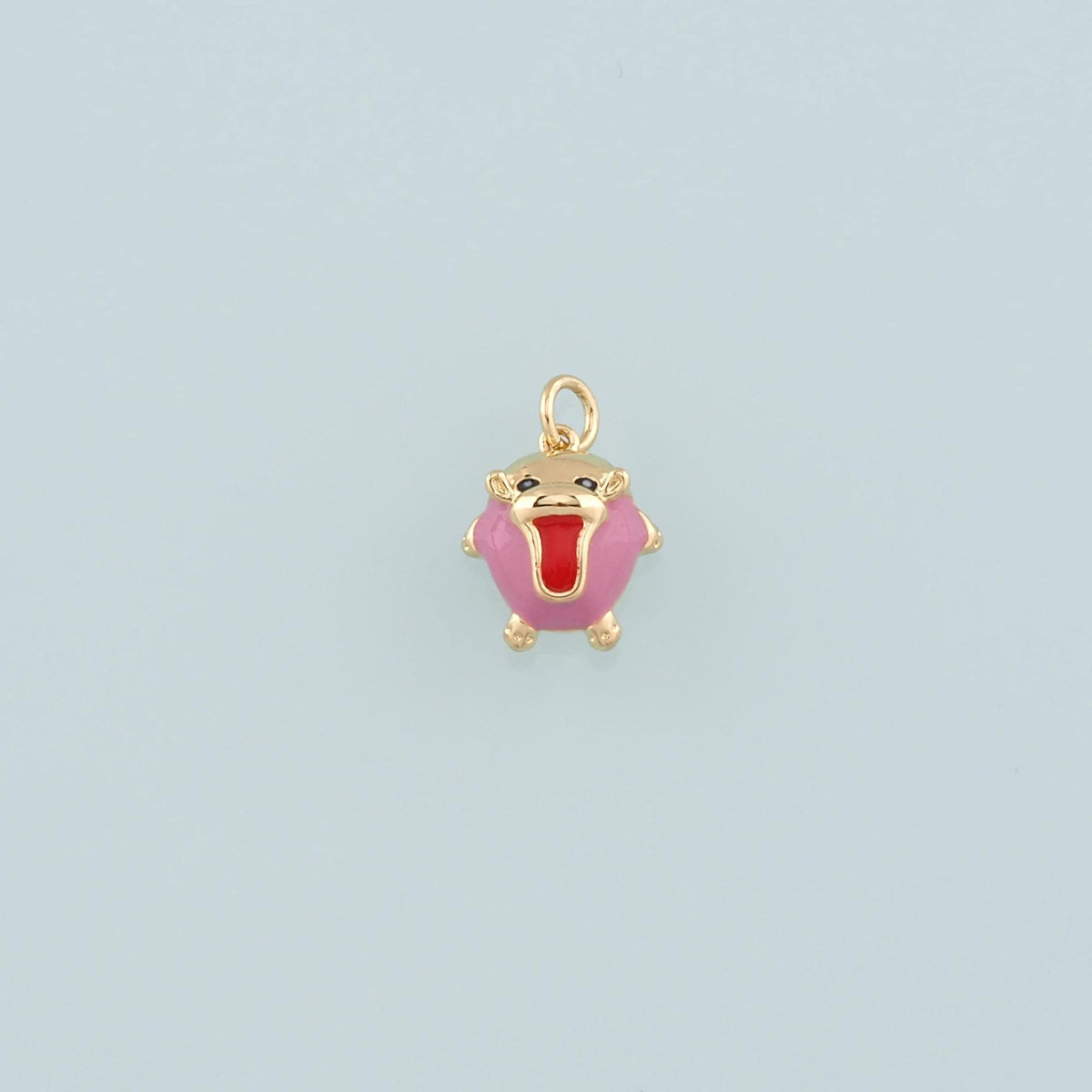 18K Gold Filled Hand Enamel Charm Pendant for Jewelry Making