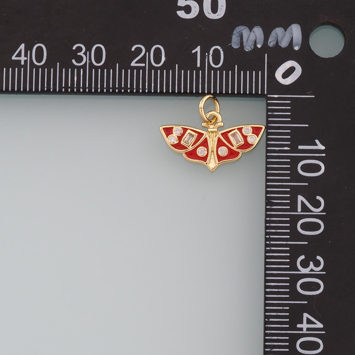 Gold Butterfly Charms,18K Gold Filled Butterfly Pendant,Enamel Butterfly Charm Bracelet Necklace for DIY Jewelry Making Suppl