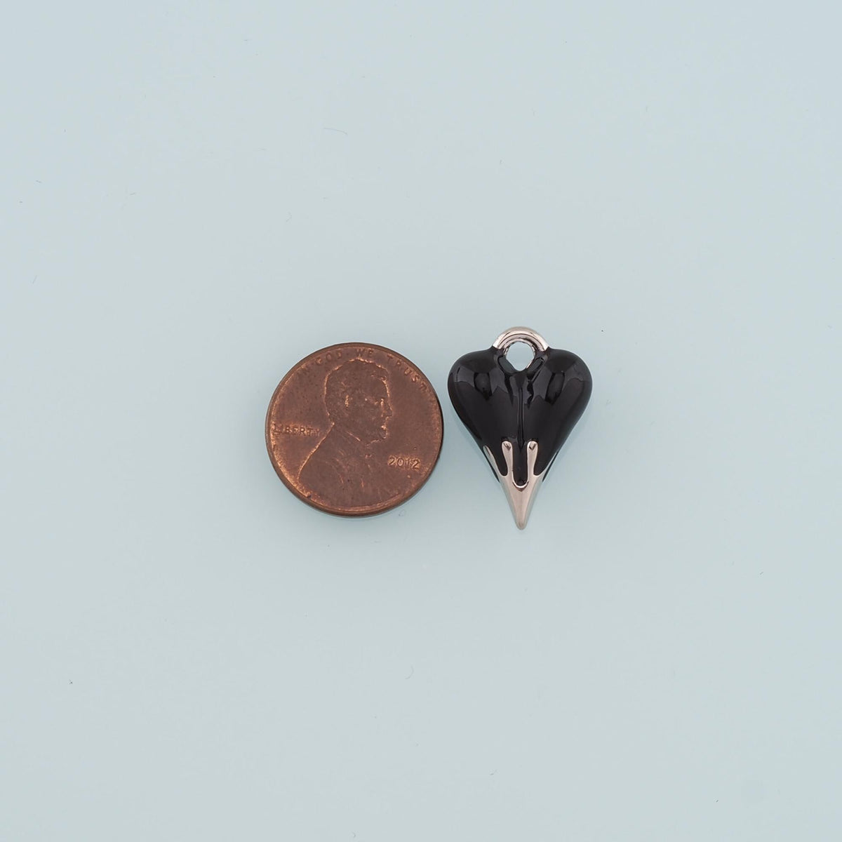 18K Gold Filled Heart Enamel Charm Pendant for Jewelry Making