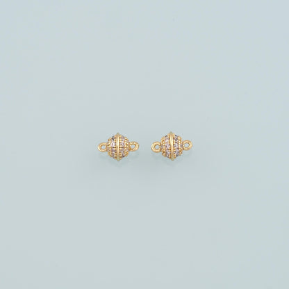 18K Gold Filled Hand CZ Charm Pendant for Jewelry Making