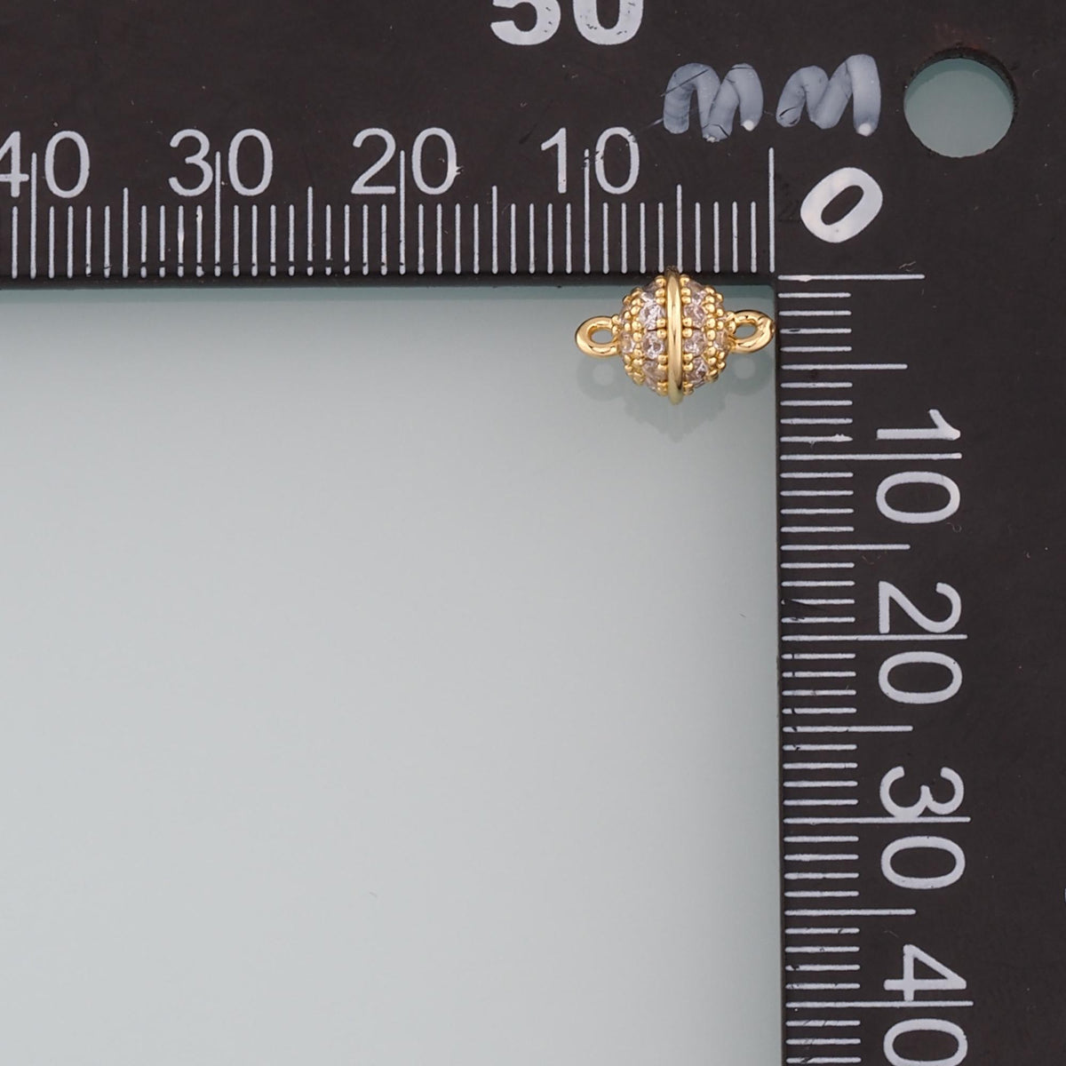 18K Gold Filled Hand CZ Charm Pendant for Jewelry Making