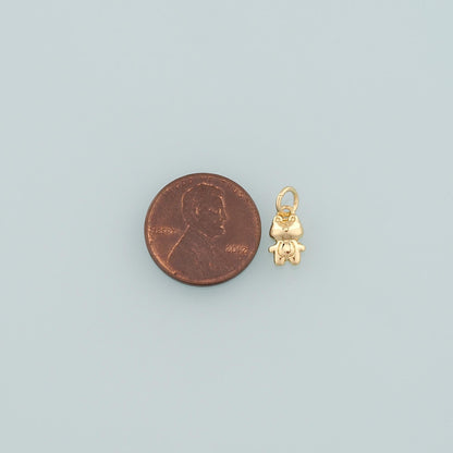 Gold Animal Charms,18K Gold Filled Frog Pendant,Frog Charm Bracelet Necklace for DIY Jewelry Making Supply
