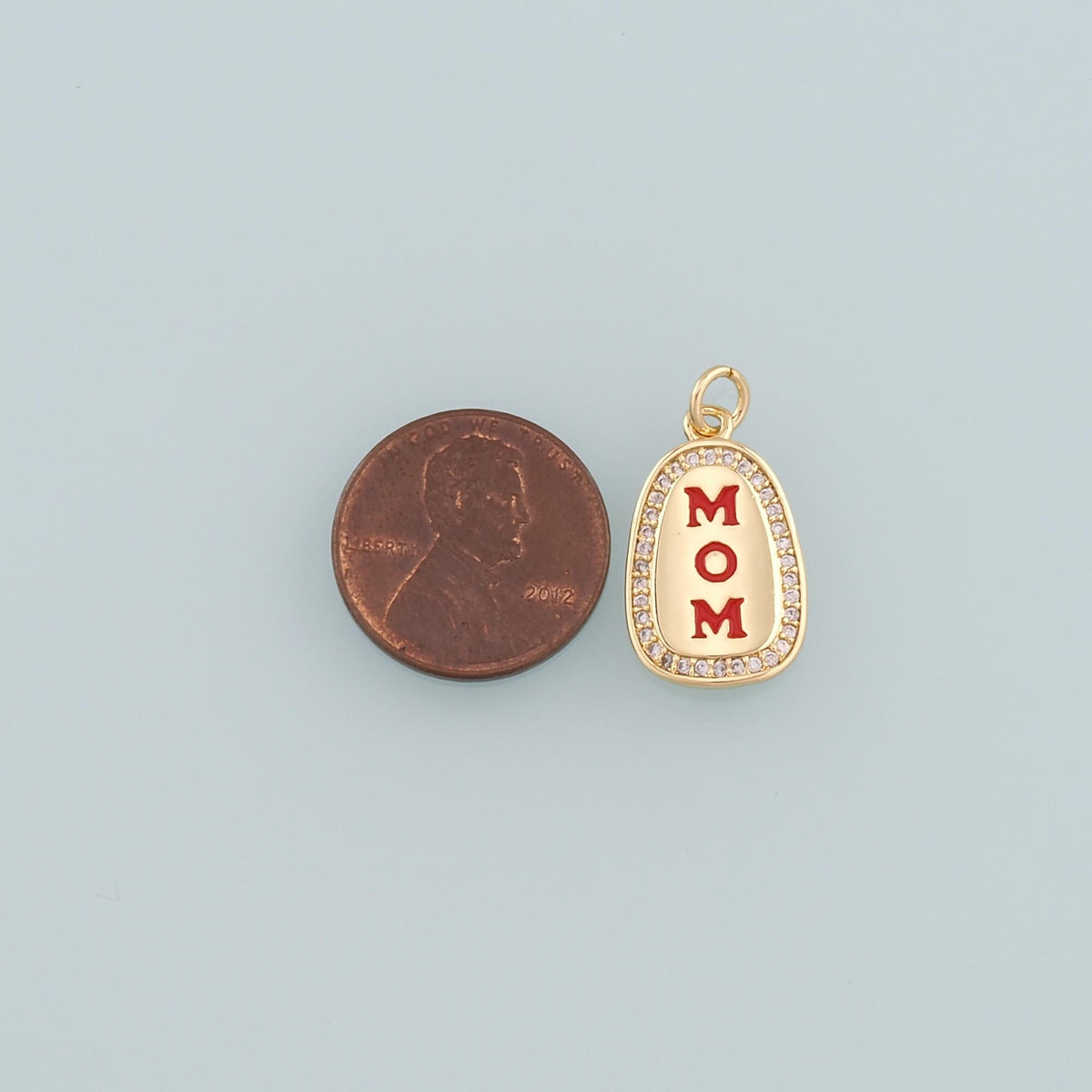 18K Gold Filled Hand Enamel Charm Pendant for Jewelry Making