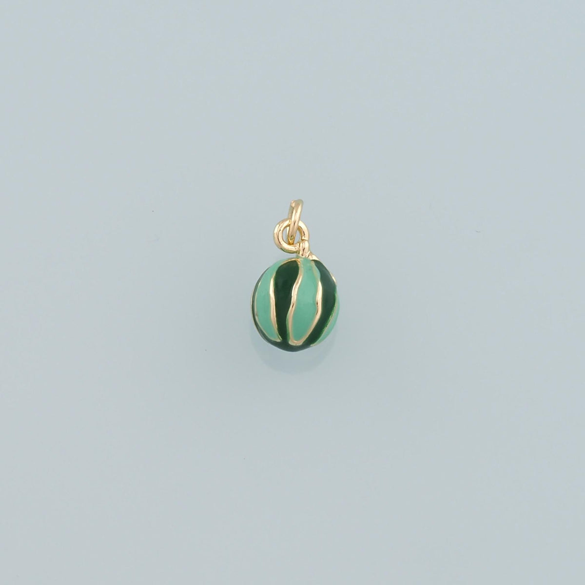 18K Gold Filled Hand Enamel Charm Pendant for Jewelry Making