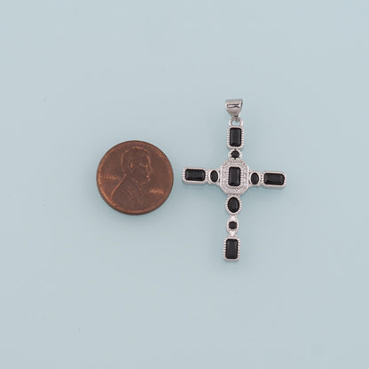 Gold Cross Charms,18K Gold Filled Cross Pendant,CZ Micro Pave Religion Charm Bracelet Necklace for DIY Jewelry Making Supply