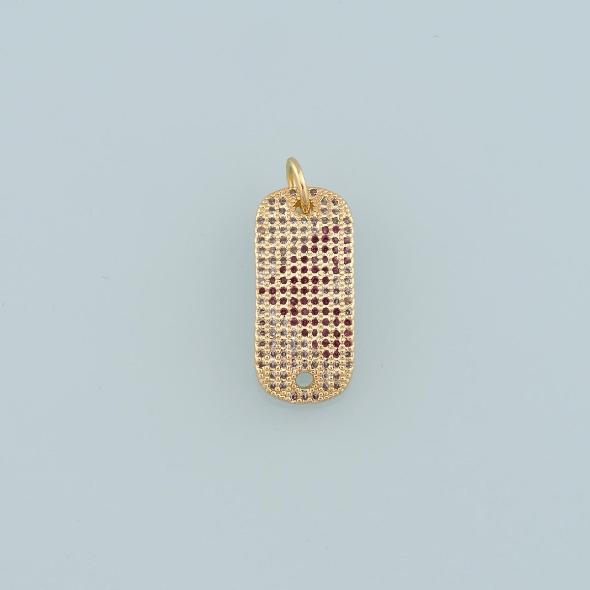 18K Gold Filled Hand CZ Charm Pendant for Jewelry Making