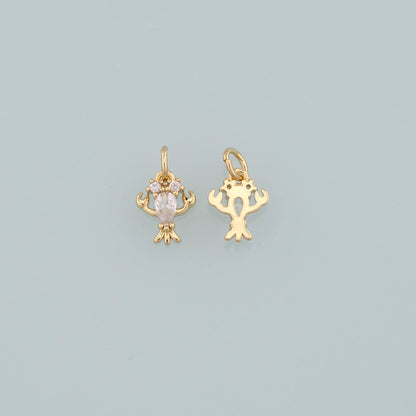 Gold Lobster Charms,18K Gold Filled Lobster Pendant,CZ Micro Pave Ocean Charm Bracelet Necklace for DIY Jewelry Making Supply