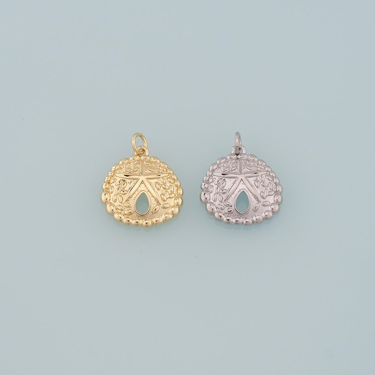 Gold Starfish Charms,18K Gold Filled Sea star Pendant,Starfish Charm Bracelet Necklace for DIY Jewelry Making Supply