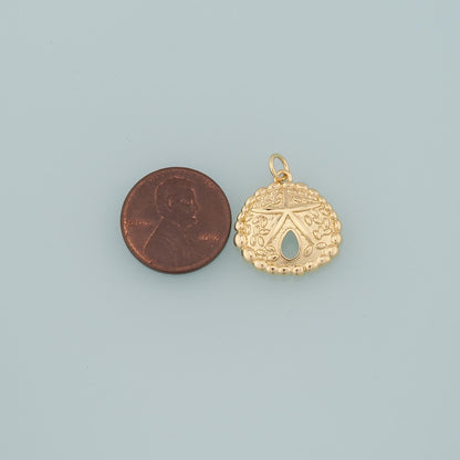Gold Starfish Charms,18K Gold Filled Sea star Pendant,Starfish Charm Bracelet Necklace for DIY Jewelry Making Supply