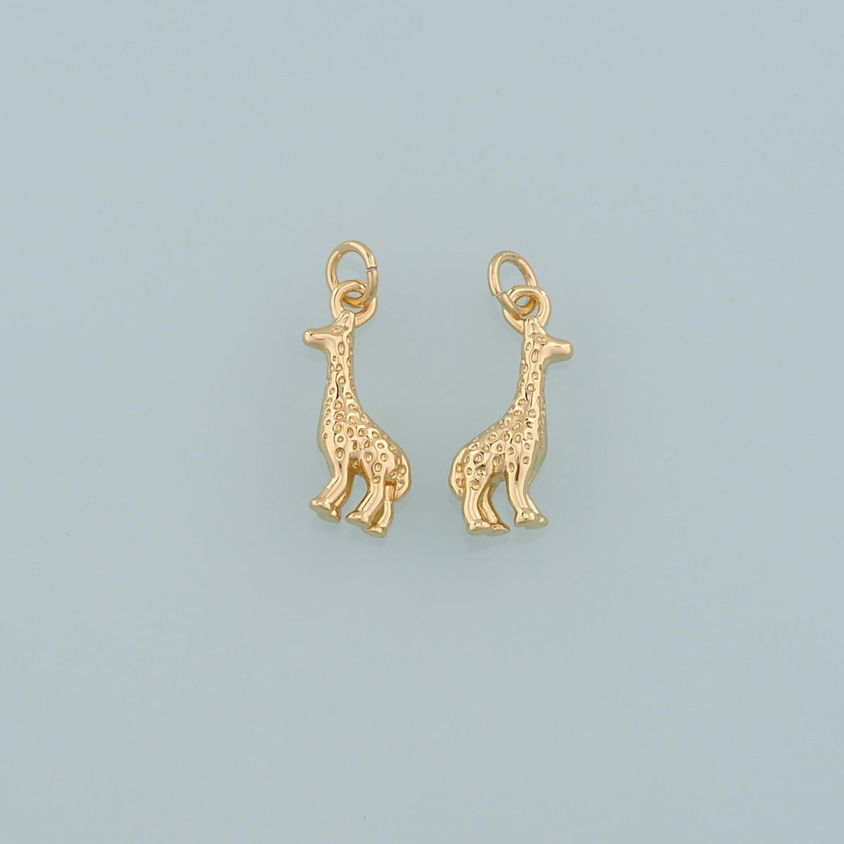 Gold Animal Charms,18K Gold Filled Giraffe Pendant,Dainty Giraffe Charm Bracelet Necklace for DIY Jewelry Making Supply