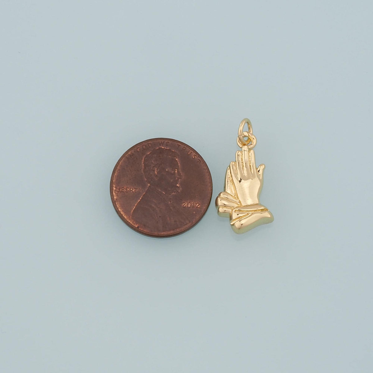 Gold Hand Charms,18K Gold Filled Gesture Pendant,Hand Charm Bracelet Necklace for DIY Jewelry Making Supply