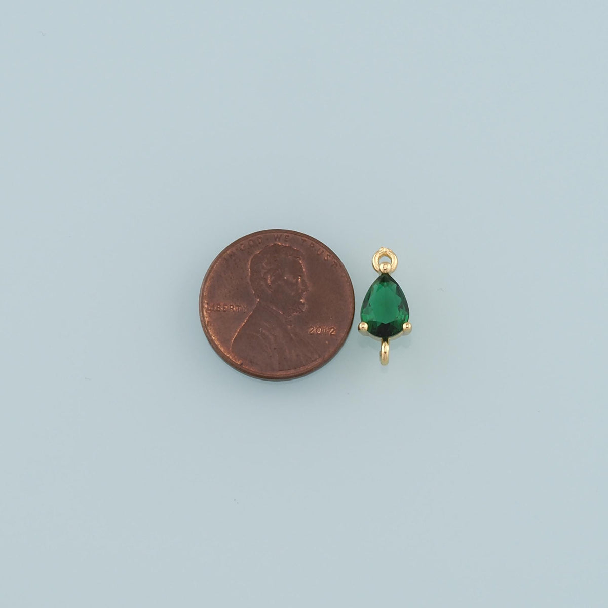 18K Gold Filled Crystal Oval Connector for Jewelry Making