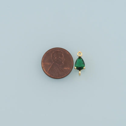 18K Gold Filled Crystal Oval Connector for Jewelry Making