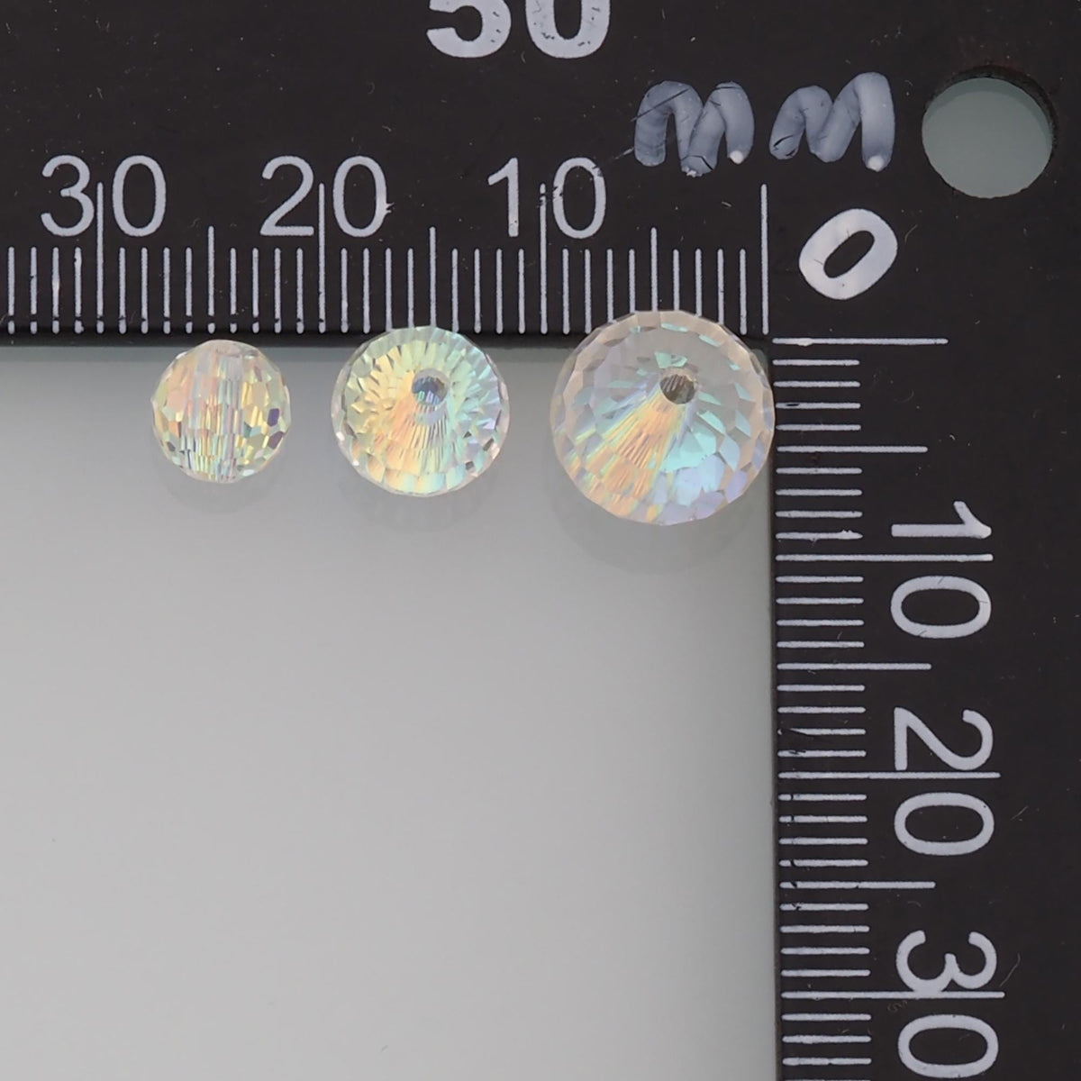 Gold Filled Crystal Spacer Beads 6 mm, 8 mm for Jewelry Making