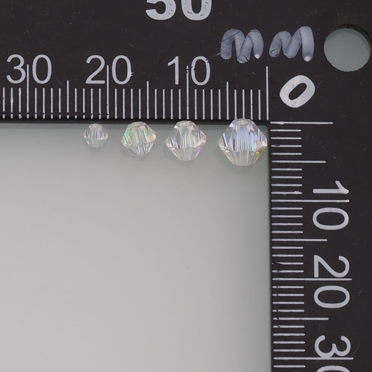 5pcs Sharp Crystal Spacer Bead Crystal AB Rhinestones for DIY Craft Jewelry Making Supply