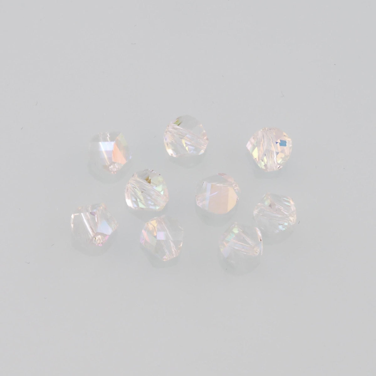 5pcs Spiral Crystal Spacer Bead Crystal AB Rhinestones for DIY Craft Jewelry Making Supply