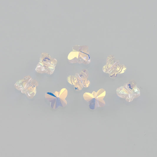 5pcs Butterfly Crystal Spacer Bead Crystal AB Rhinestones for DIY Craft Jewelry Making Supply