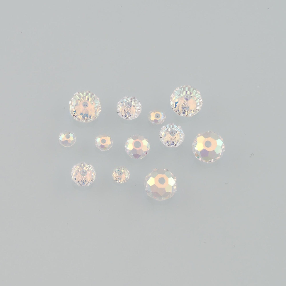 Gold Filled Crystal Spacer Beads 4 mm, 6 mm for Jewelry Making