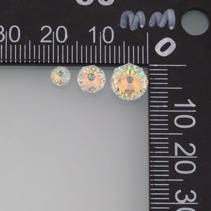 Gold Filled Crystal Spacer Beads 4 mm, 6 mm for Jewelry Making