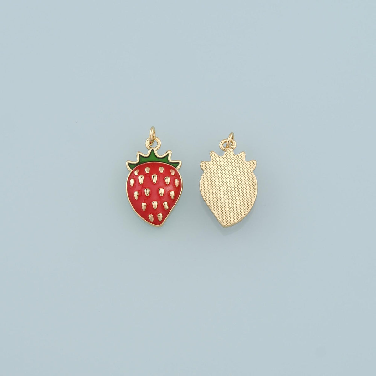 18K Gold Filled Enamel Charm Pendant for Jewelry Making