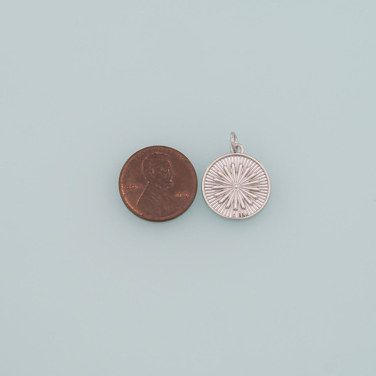 18K Gold Filled Sun Charm Pendant for Jewelry Making