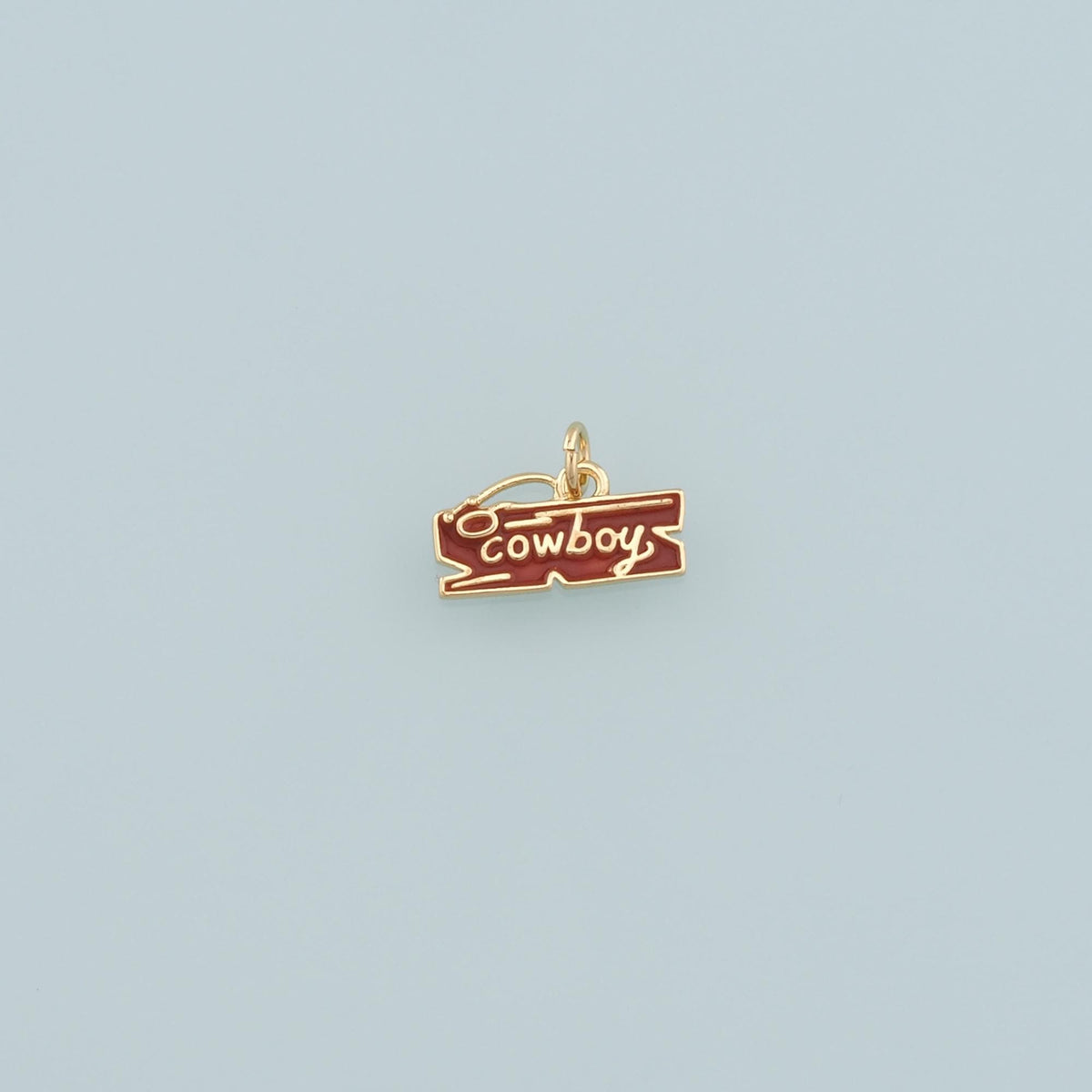 18K Gold Filled Hand Enamel Charm Pendant for Jewelry Making