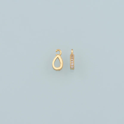 18K Gold Filled Hand Charm Pendant for Jewelry Making