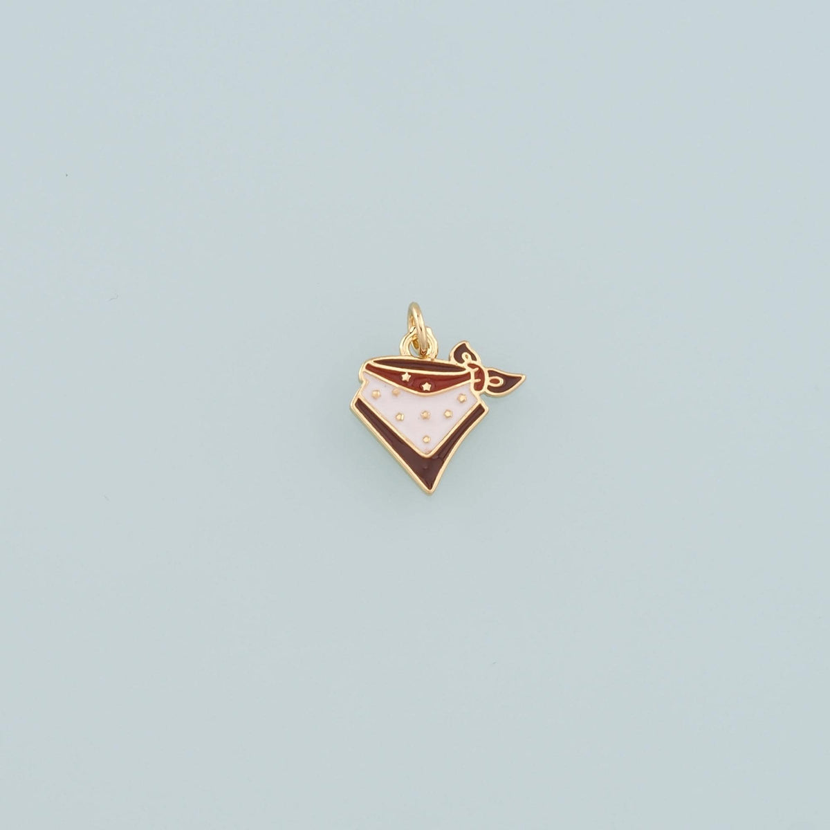 18K Gold Filled Cowboy Pendant,Enamel Cowboy Charm Bracelet Necklace for DIY Jewelry Making Supply