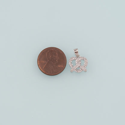 18K Gold Filled Hand CZ Charm Pendant for Jewelry Making