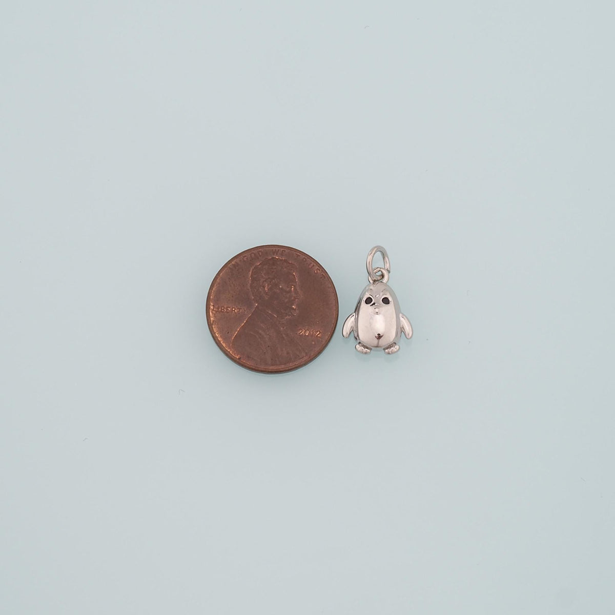Gold Penguin Charms,18K Gold Filled Penguin Pendant,Animal Charm Bracelet Necklace for DIY Jewelry Making Supply