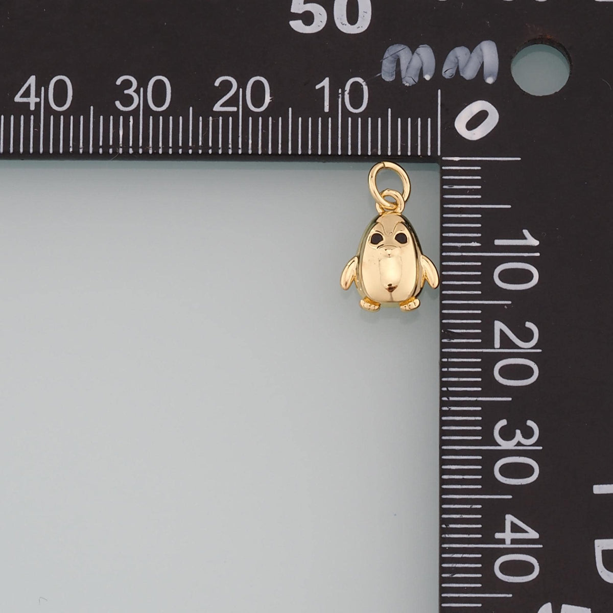 Gold Penguin Charms,18K Gold Filled Penguin Pendant,Animal Charm Bracelet Necklace for DIY Jewelry Making Supply