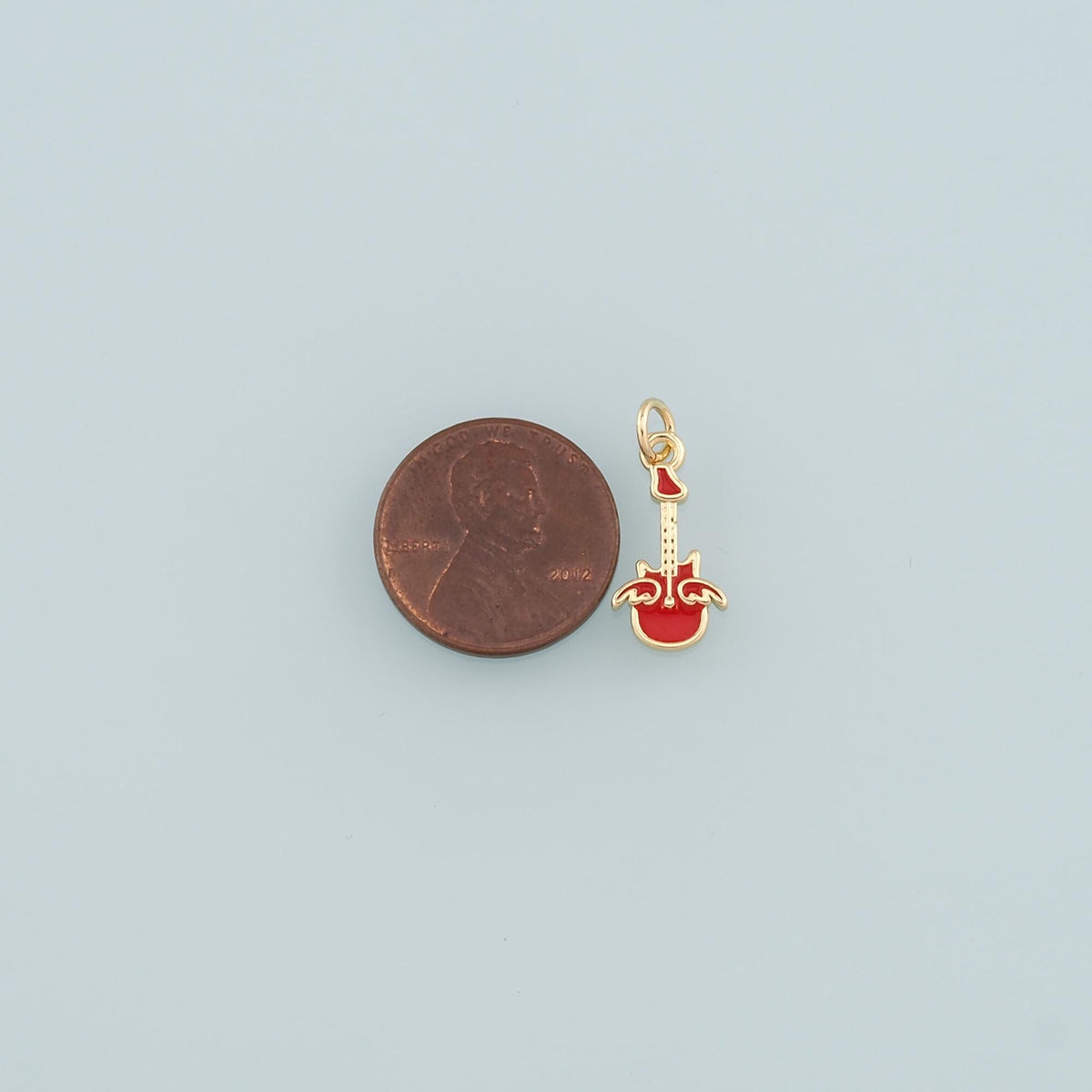 18K Gold Filled Hand Enamel Charm Pendant for Jewelry Making
