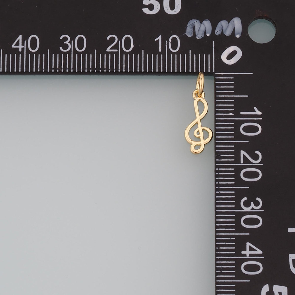 Gold Music Charms,18K Gold Filled Music Pendant,Note Charm Bracelet Necklace for DIY Jewelry Making Supply