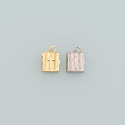 18K Gold Filled Cross Charm Pendant for Jewelry Making