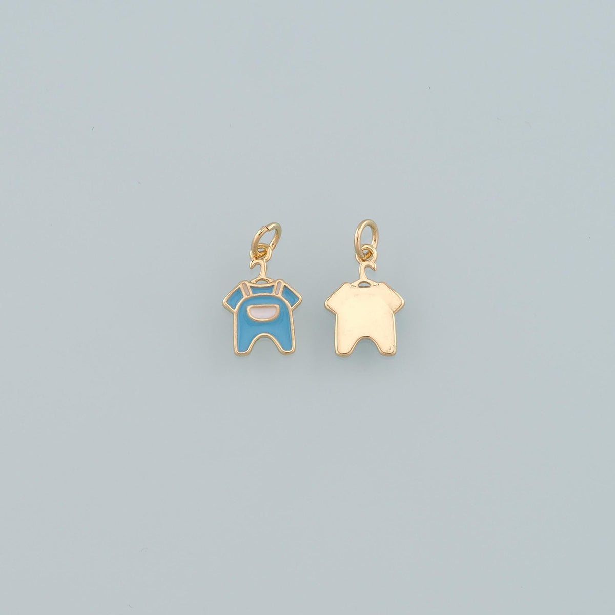 18K Gold Filled Hand Enamel Charm Pendant for Jewelry Making