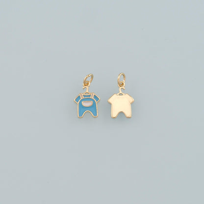 18K Gold Filled Hand Enamel Charm Pendant for Jewelry Making