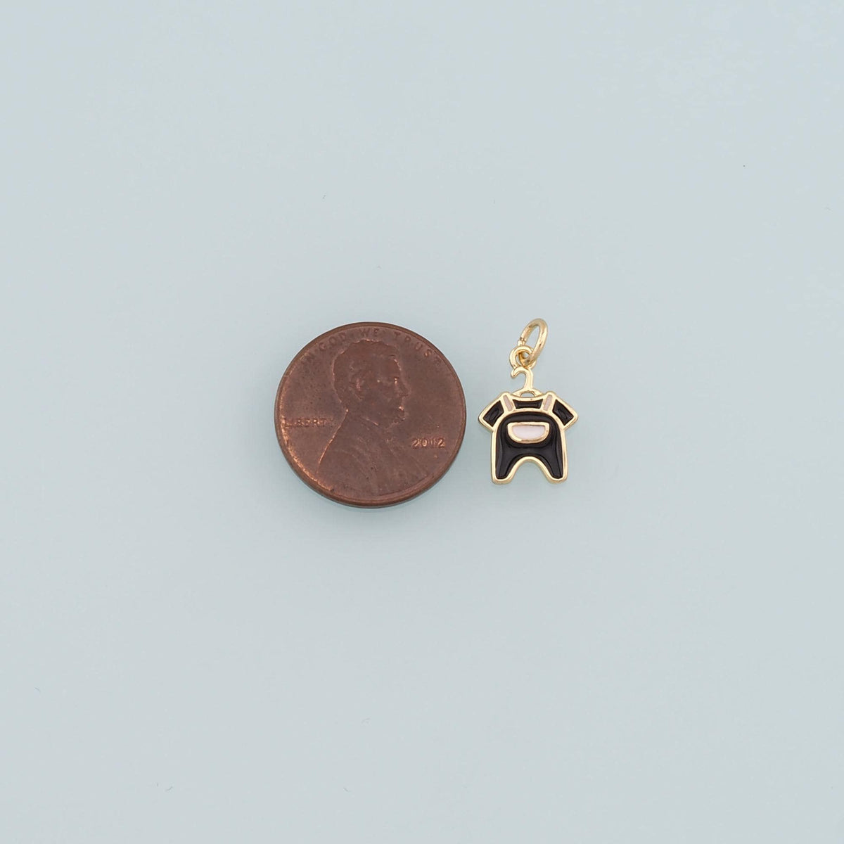 18K Gold Filled Hand Enamel Charm Pendant for Jewelry Making