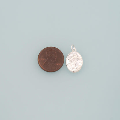 18K Gold Filled Virgin Mary Charm Pendant for Jewelry Making