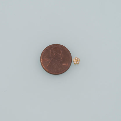 18K Gold Filled Flower Charm Pendant for Jewelry Making