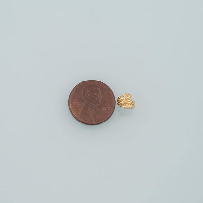 Gold Snake Beads,18K Gold Filled Snake Spacer Bead Bracelet Necklace for DIY Jewelry Making Supply